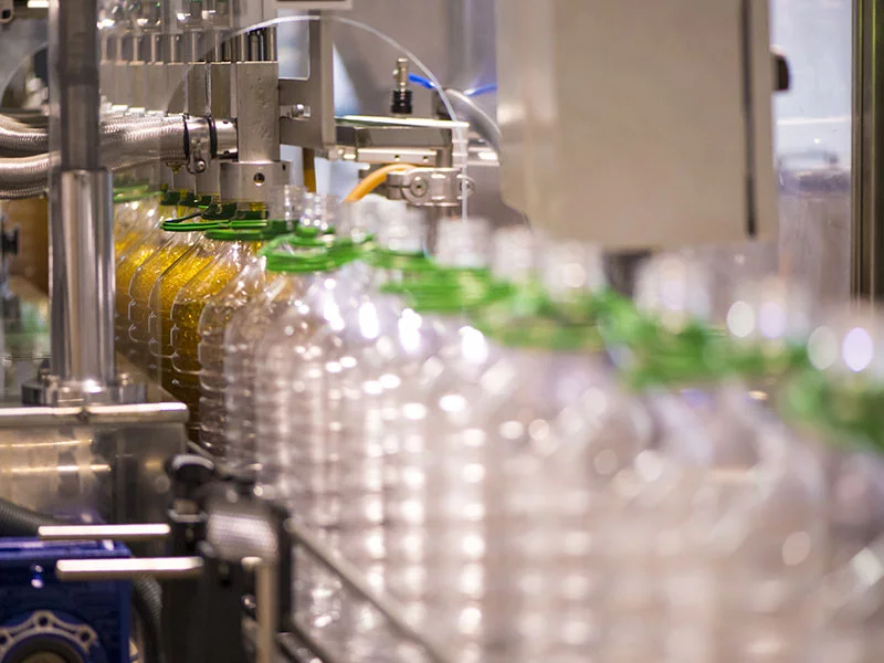 Mise en bouteille de la chaine de production de Prima Huiles